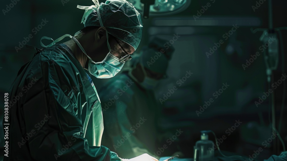 Canvas Prints A surgeon performing a medical operation. Ideal for healthcare concepts