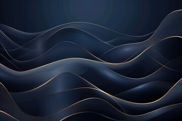 Abstract background with elegant black and gold waves. Perfect for luxury design projects