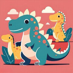 Obraz premium dinosaur character