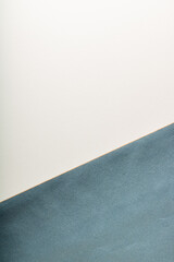 Diagonally Divided Chambray Blue and White Background