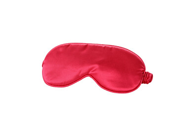 PNG, Silk pink sleep mask, isolated on white background