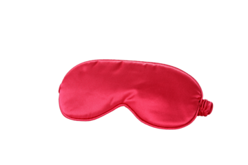 PNG, Silk pink sleep mask, isolated on white background