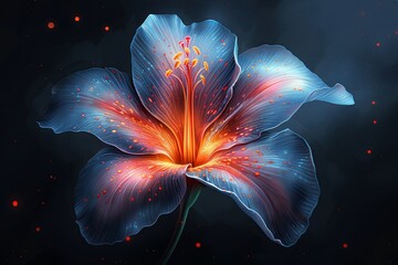 Fototapeta premium Intricate Elegance: Vivid Digital Painting with Sharp Details and Smooth Focus