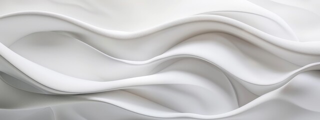 Abstract wave white color banner