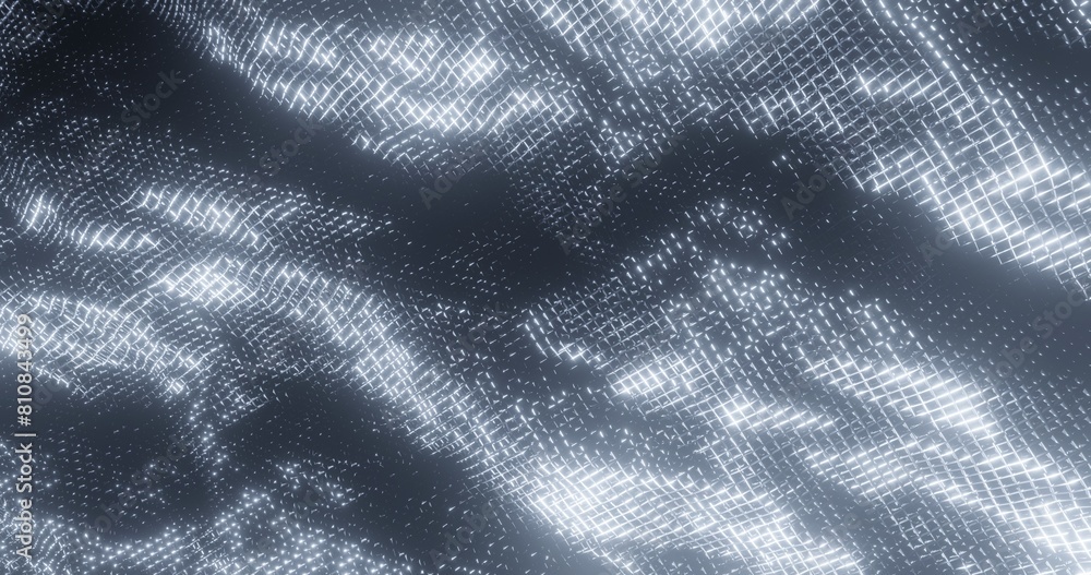 Poster abstract texture background curved pattern of grid 3d render