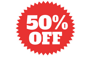 50% off symbol 