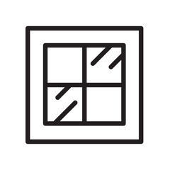 Window Line Icon