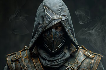 Sinister Shadow: Masterful Villain in Dark and Dramatic Poster