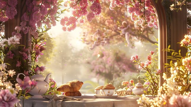 "Enchanting Wonderland: A Dreamy Landscape of Whimsy and Wonder"





