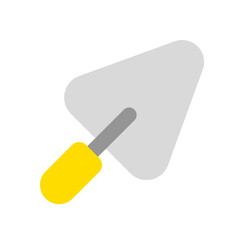 Editable trowel, shovel, cement vector icon. Construction, tools, industry. Part of a big icon set family. Perfect for web and app interfaces, presentations, infographics, etc