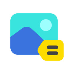 Editable image tagging, tag vector icon. AI technology, artificial intelligence, computer. Part of a big icon set family. Perfect for web and app interfaces, presentations, infographics, etc