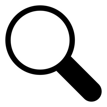Magnifying glass icon for search, find and exploration