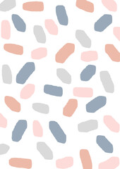 abstract Scandi style hand painted pattern background 