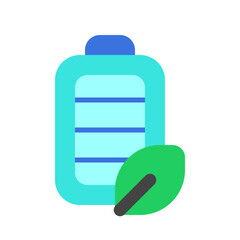 Editable green energy, battery, rechargeable vector icon. Environment, ecology, eco-friendly. Part of a big icon set family. Perfect for web and app interfaces, presentations, infographics, etc