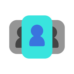 Editable UI card, employee, candidate, options, users, people vector icon. Business, work, office. Part of a big icon set family. Perfect for web and app interfaces, presentations, infographics, etc