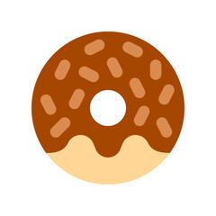 Editable donut, doughnut vector icon. Bakery, cooking, food. Part of a big icon set family. Perfect for web and app interfaces, presentations, infographics, etc