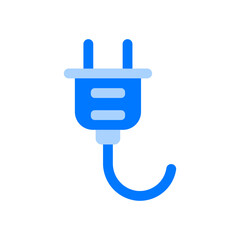 Power Plug Blue Flat