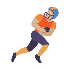 Running back icon clipart avatar logotype isolated vector illustration