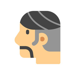 Editable hair style vector icon. Barbershop, lifestyle, grooming. Part of a big icon set family. Perfect for web and app interfaces, presentations, infographics, etc