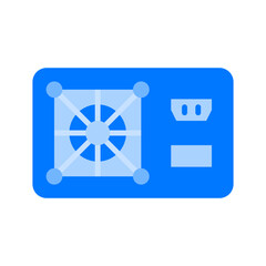 Power Supply Blue Flat