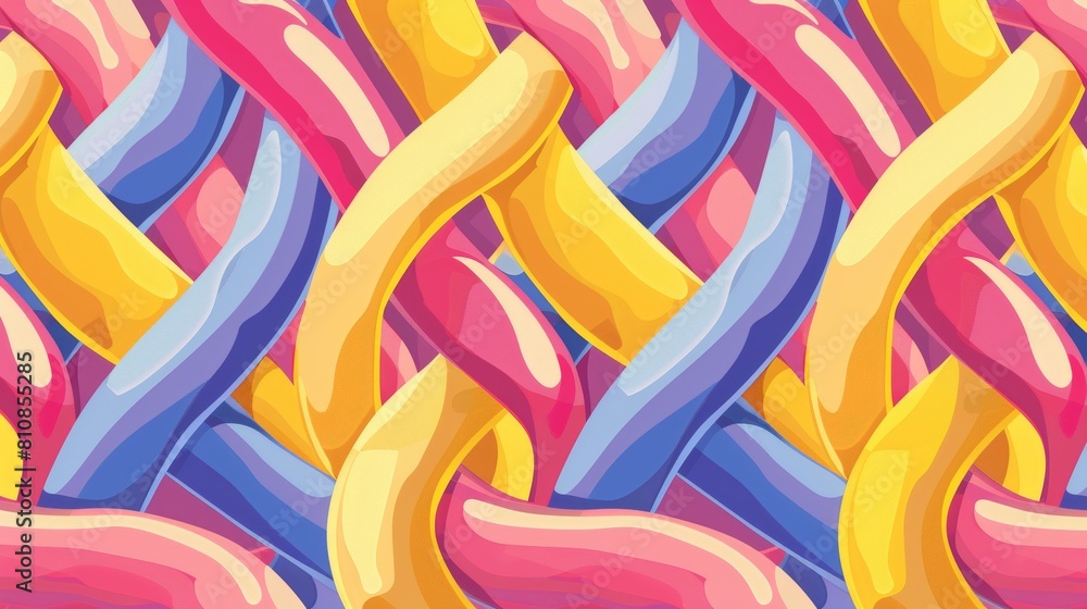 Poster this seamless pattern is made up of tangled lines that can be used as packaging.