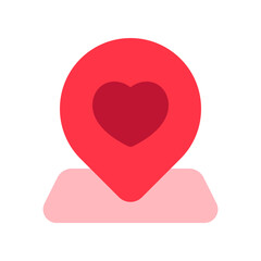 Editable wedding location vector icon. Wedding, valentine, love, celebration. Part of a big icon set family. Perfect for web and app interfaces, presentations, infographics, etc