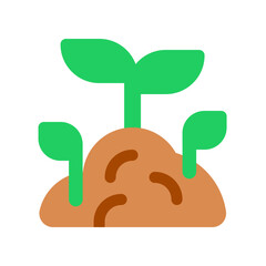 Editable seedling, plant, growing seed vector icon. Gardening, landscaping, horticulture. Part of a big icon set family. Perfect for web and app interfaces, presentations, infographics, etc