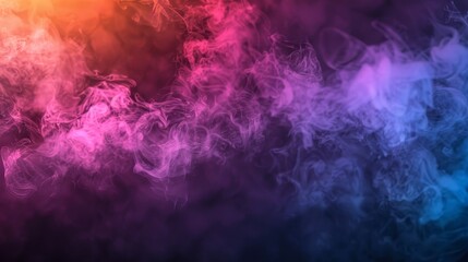 Modern colorful smoke background with abstract shapes