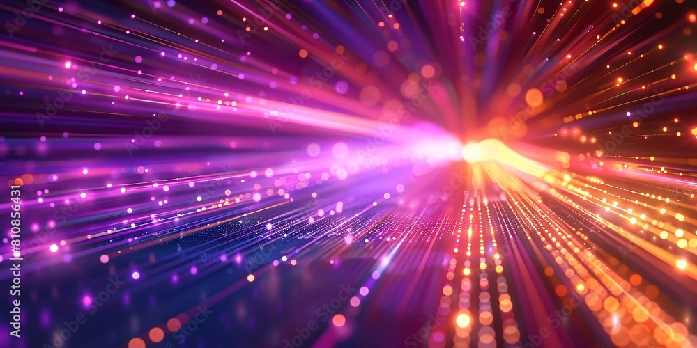 Canvas Prints violet and tangerine rapid futuristic backdrop.