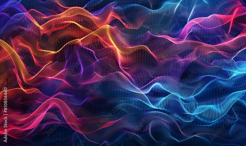 Poster abstract digital background. can be used for technological processes, neural networks and ai, digita