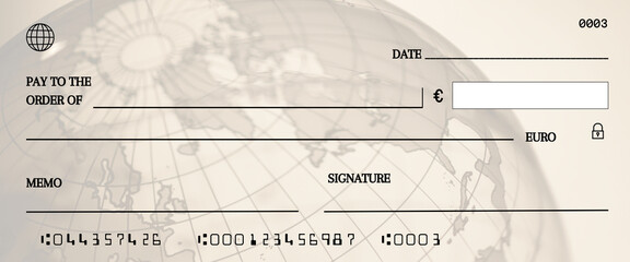  blank check26 EURO - 1