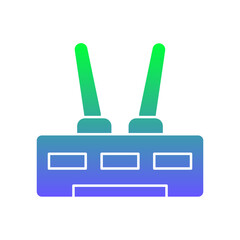 Wifi Router Flat Gradient