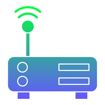 recommend clip art: Wifi Router Flat Gradient