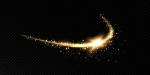 Abstract light speed motion effect.Gold color spiral glow effect.Magic shiny lin © kulinskaia