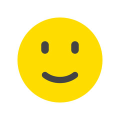 Editable slight smile expression emoticon vector icon. Part of a big icon set family. Part of a big icon set family. Perfect for web and app interfaces, presentations, infographics, etc
