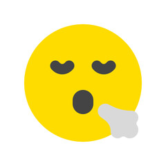 Editable sigh, relief, expression emoticon vector icon. Part of a big icon set family. Part of a big icon set family. Perfect for web and app interfaces, presentations, infographics, etc