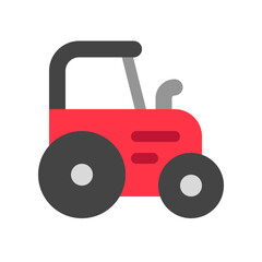 Editable tractor vector icon. Farming, transportation, vehicle, agriculture. Part of a big icon set family. Perfect for web and app interfaces, presentations, infographics, etc