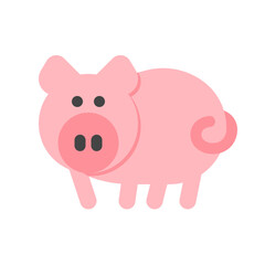 Editable pig, sow, boar vector icon. Animal, farm, livestock. Part of a big icon set family. Perfect for web and app interfaces, presentations, infographics, etc