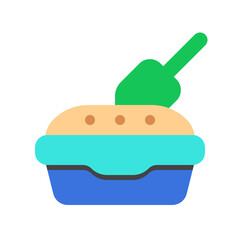 Editable litter box vector icon. Veterinary, animal, pet care, pet shop. Part of a big icon set family. Perfect for business, web and app interfaces, presentations, infographics, etc