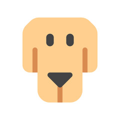 Editable dog head vector icon. Veterinary, animal, pet care, pet shop. Part of a big icon set family. Perfect for business, web and app interfaces, presentations, infographics, etc