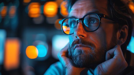 A professional investor listening intently to a startup founders pitch