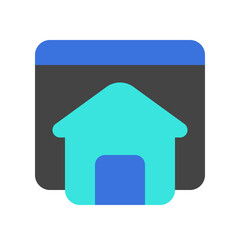 Editable homepage, landing page vector icon. Part of a big icon set family. Perfect for web and app interfaces, presentations, infographics, etc