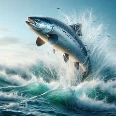Fototapeta premium icon tuna, fishing, logo