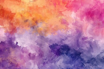 Fototapeta premium Vibrant painting of a sky with clouds, perfect for background use