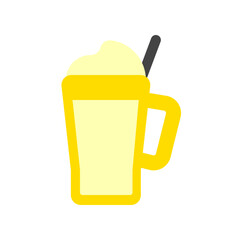 Editable milkshake vector icon. Food, restaurant. Part of a big icon set family. Perfect for web and app interfaces, presentations, infographics, etc