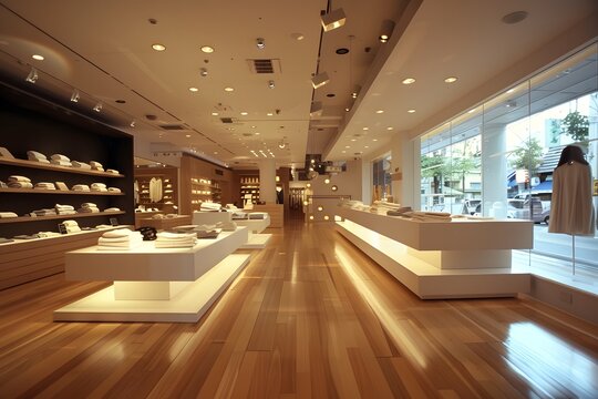 View of a store showcasing a variety of hats - Powered by Adobe