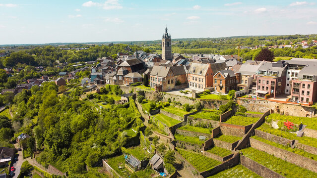 City of Thuin and it's hanging gardens, Belgium