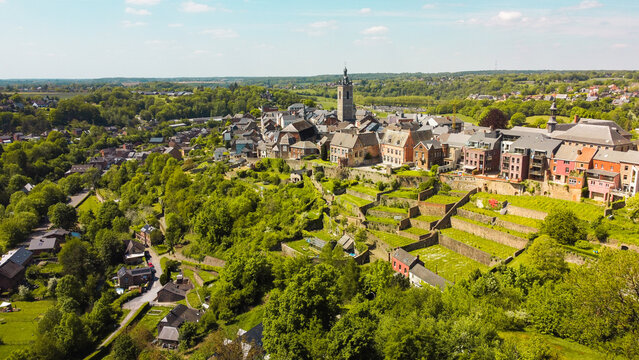City of Thuin and it's hanging gardens, Belgium
