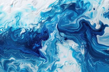 Obraz premium Detailed close-up of a blue and white painting. Ideal for art and design projects