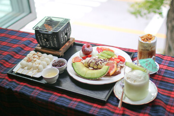 카페 디저트, 떡구이